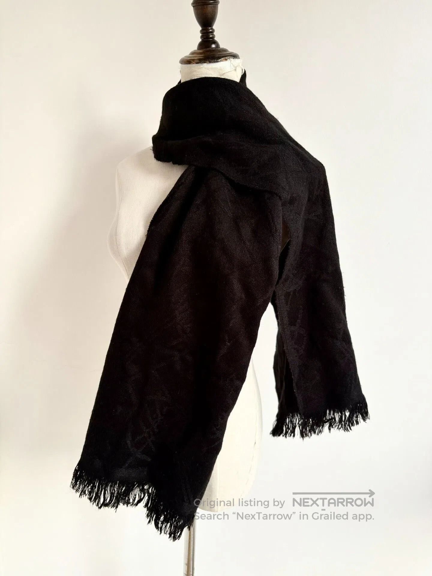 Vivienne Westwood Vivienne Westwood Vintage Black Saturn Scarf. Size ONE SIZE - 2 Thumbnail