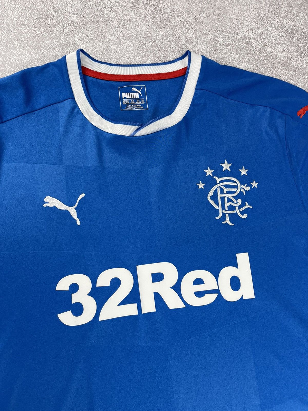 Vintage Glasgow Rangers 2016/18 Home Football Shirt Soccer Jersey Size US XXL / EU 58 / 5 - 5 Thumbnail