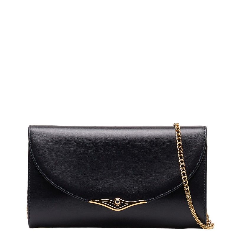image of Cartier Leather Shoulder Bag in Black, Women's