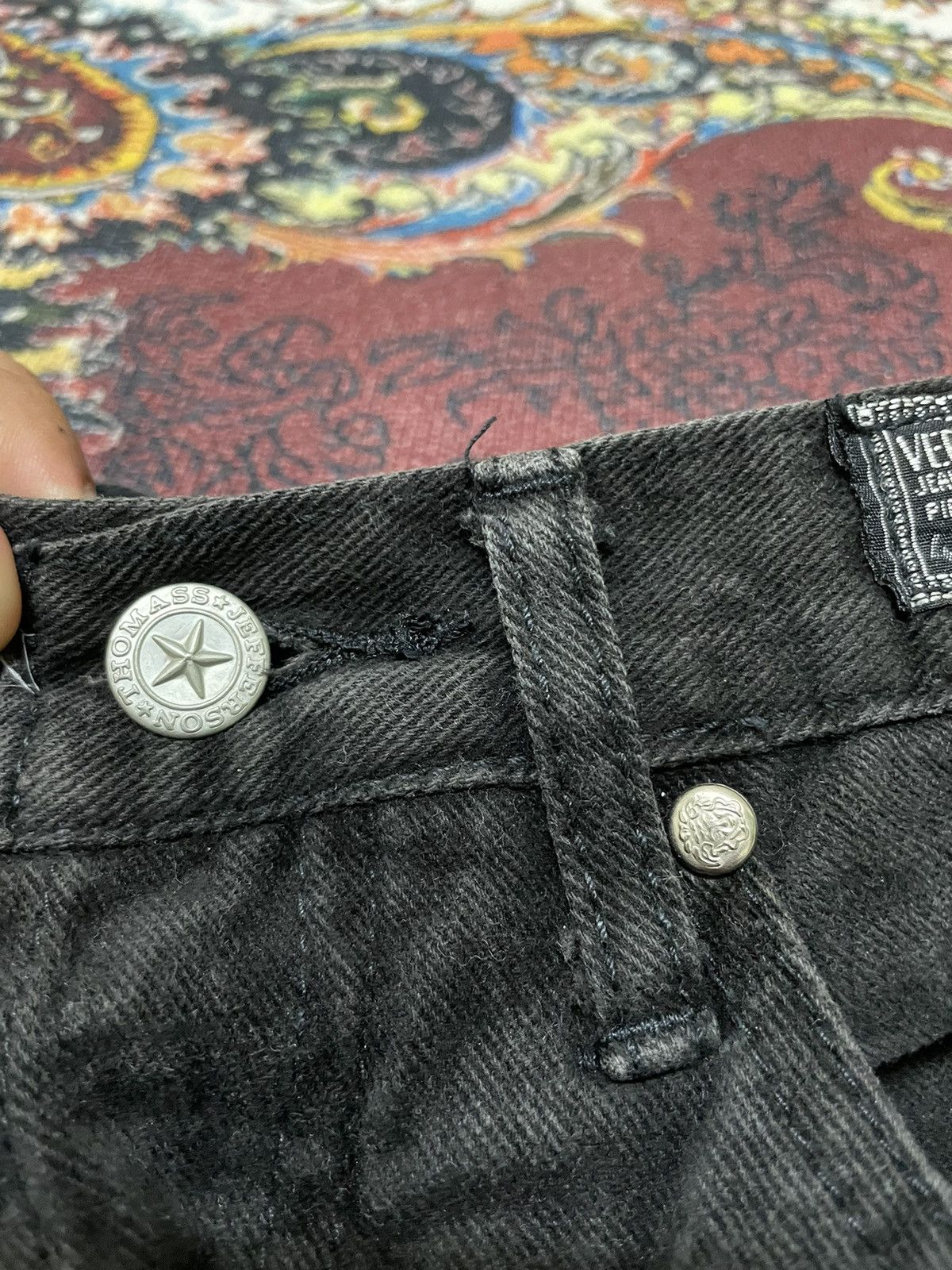 Versace Jeans Couture Versace Black Denim Jeans Size 24" / US 00 / IT 34 - 11 Thumbnail