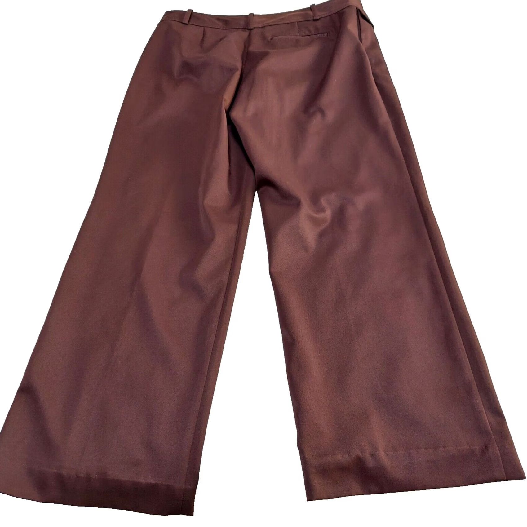 Izod IZOD Womens Golf Pants Size 8 Stretch Straight Leg Cropped Ankle Brown Size 30" / US 8 / IT 44 - 2 Thumbnail