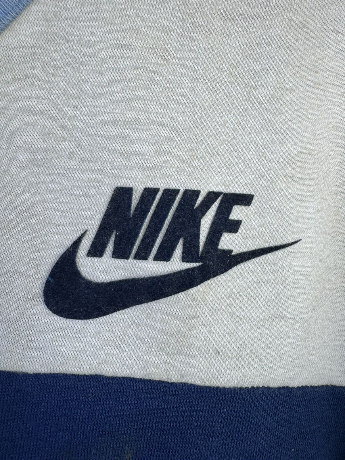 Nike vintage 70's Nike with velvet swoosh logo 3/4 sleeve tshirt Size US M / EU 48-50 / 2 - 4 Thumbnail