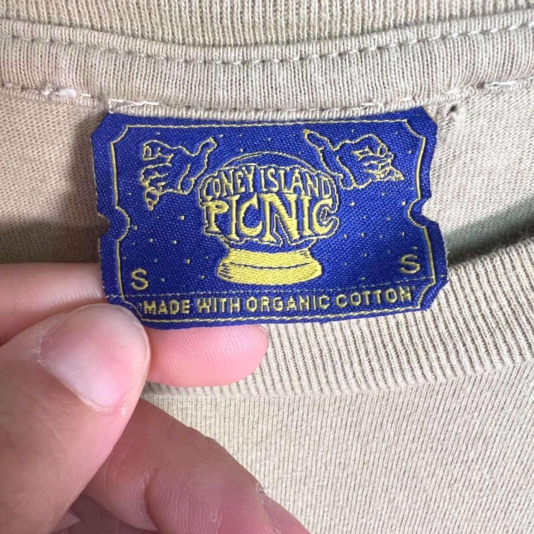 Vintage Coney Island Picnic Organic Cotton T Shirt Mens Small Internet Graphic Size US S / EU 44-46 / 1 - 3 Thumbnail