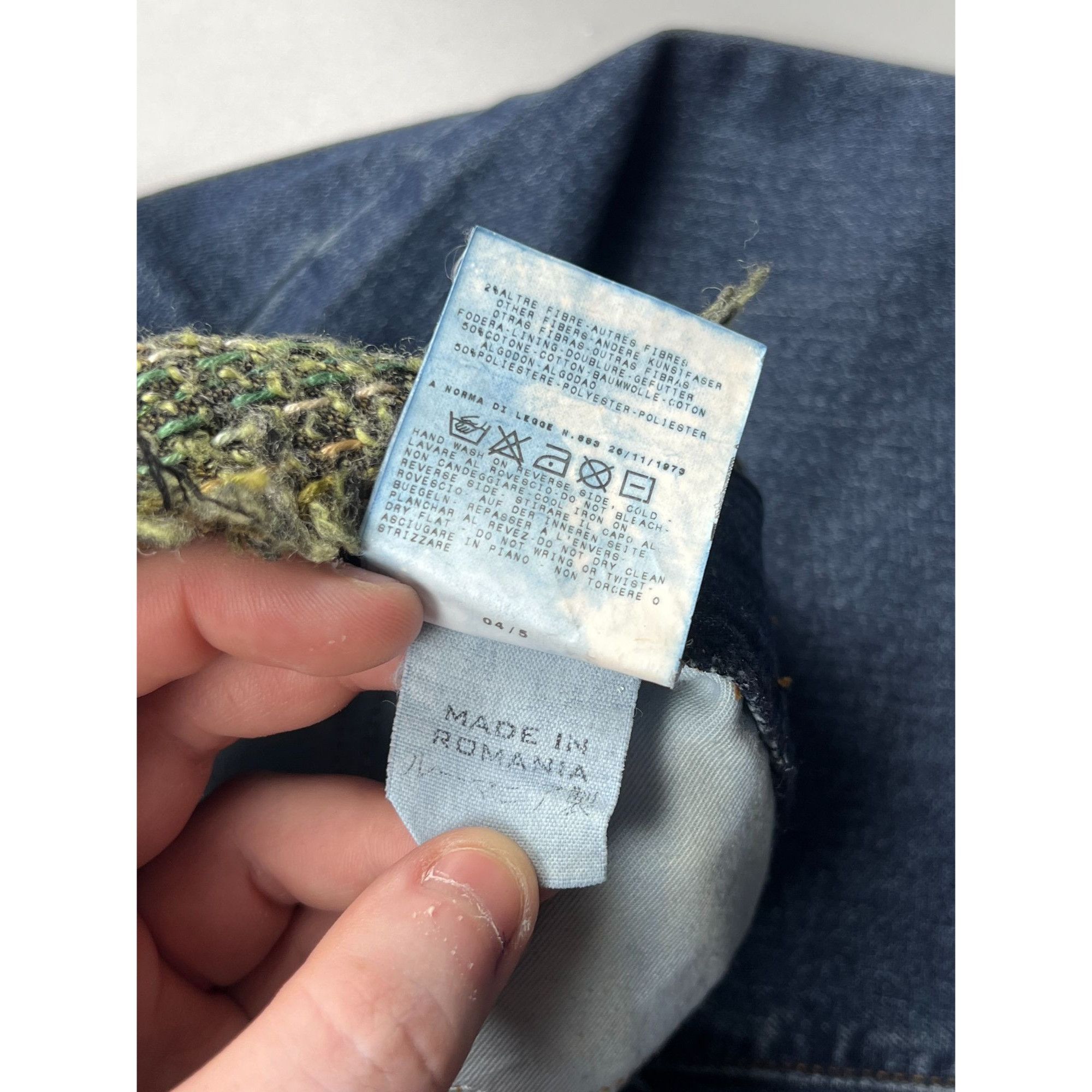 Dolce & Gabbana Dolce & Gabbana Tweed Waist Denim Jeans Pants (Y0842) Size 28" / US 6 / IT 42 - 9 Thumbnail