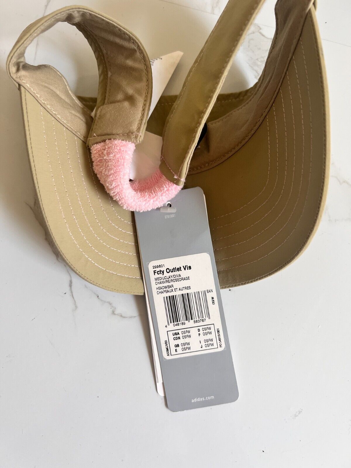 Adidas Adidas Visor Green and Pink OS Size ONE SIZE - 4 Thumbnail