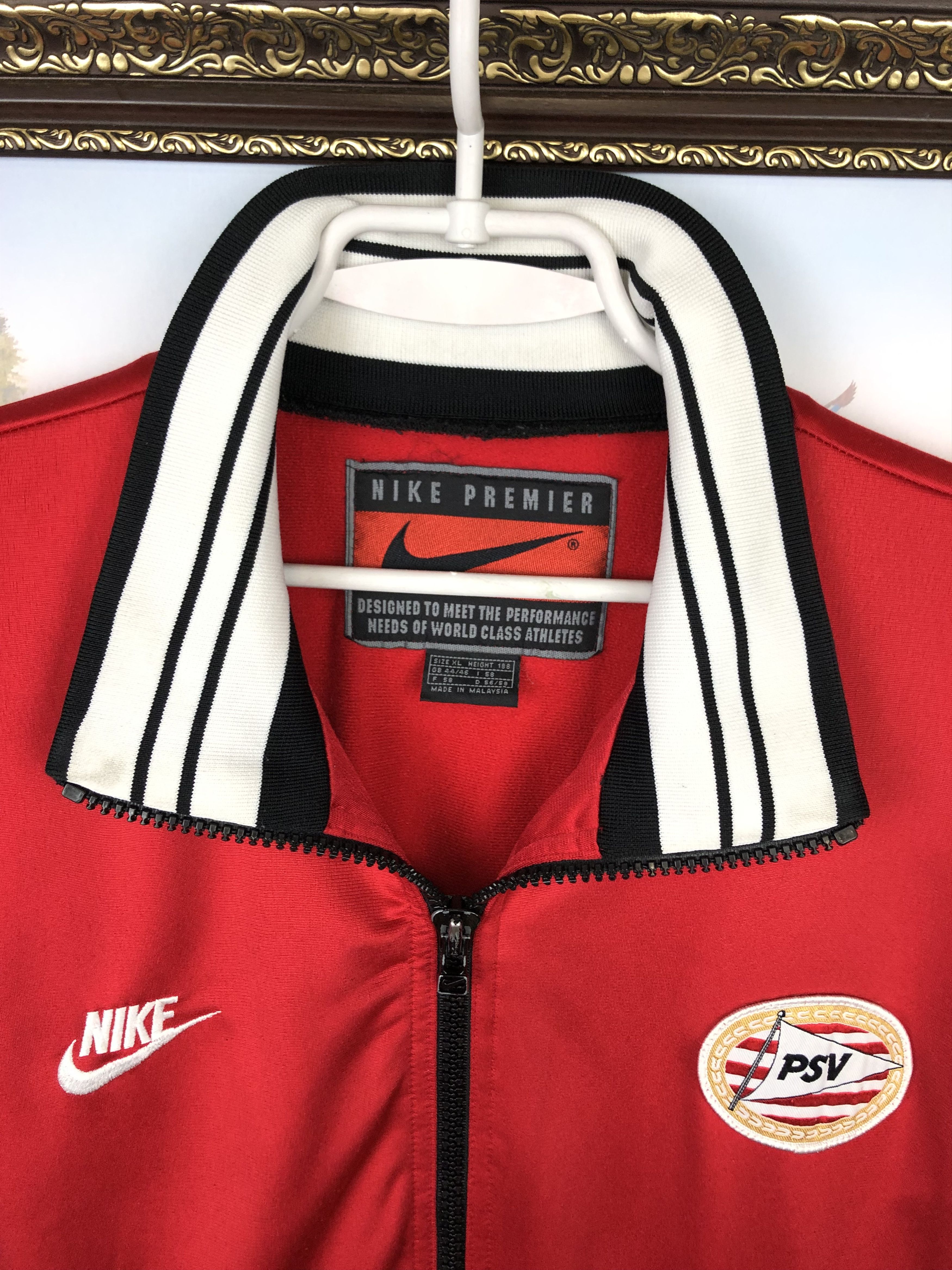 Nike Vintage 90's Nike PSV Eindhoven Football Jacket Soccer Track Size US XL / EU 56 / 4 - 3 Thumbnail
