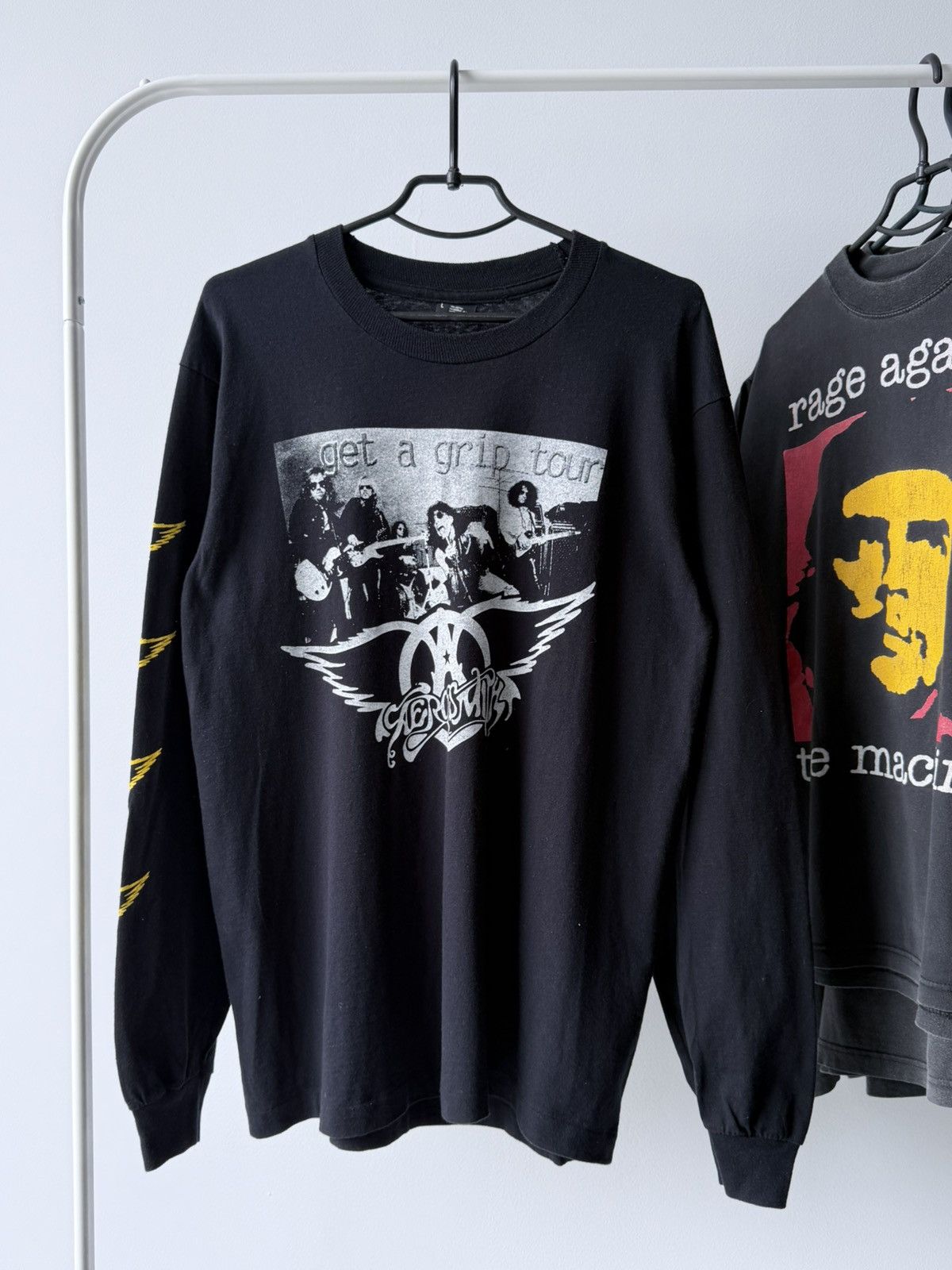 Band Tees Vintage 90s Aerosmith Get A Grip Tour Long Sleeve Tee Size US L / EU 52-54 / 3 - 2 Thumbnail