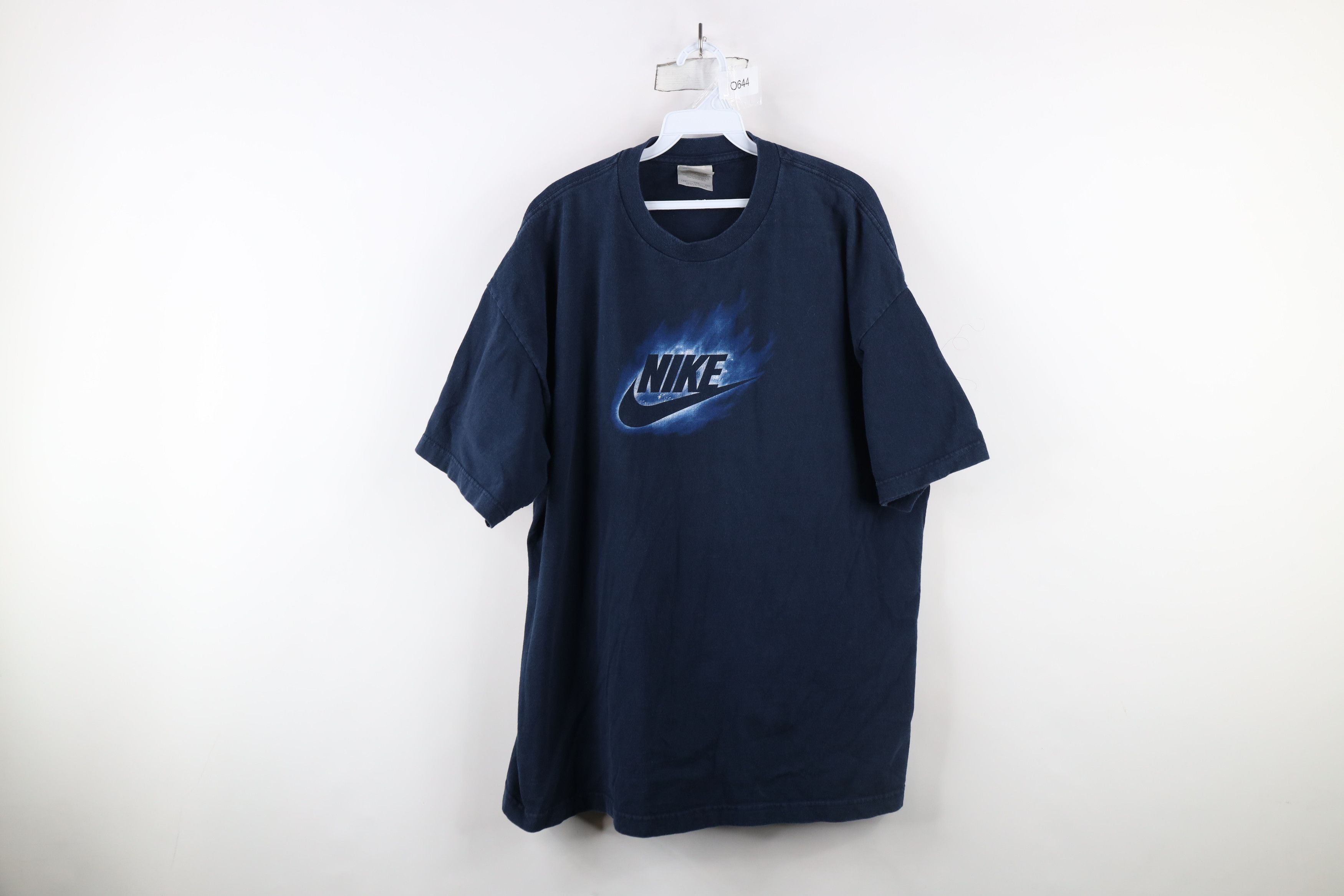 Nike × Vintage Vintage Y2K Nike Center Swoosh Fire Go Like Hell T-Shirt Size US XXL / EU 58 / 5 - 1 Thumbnail