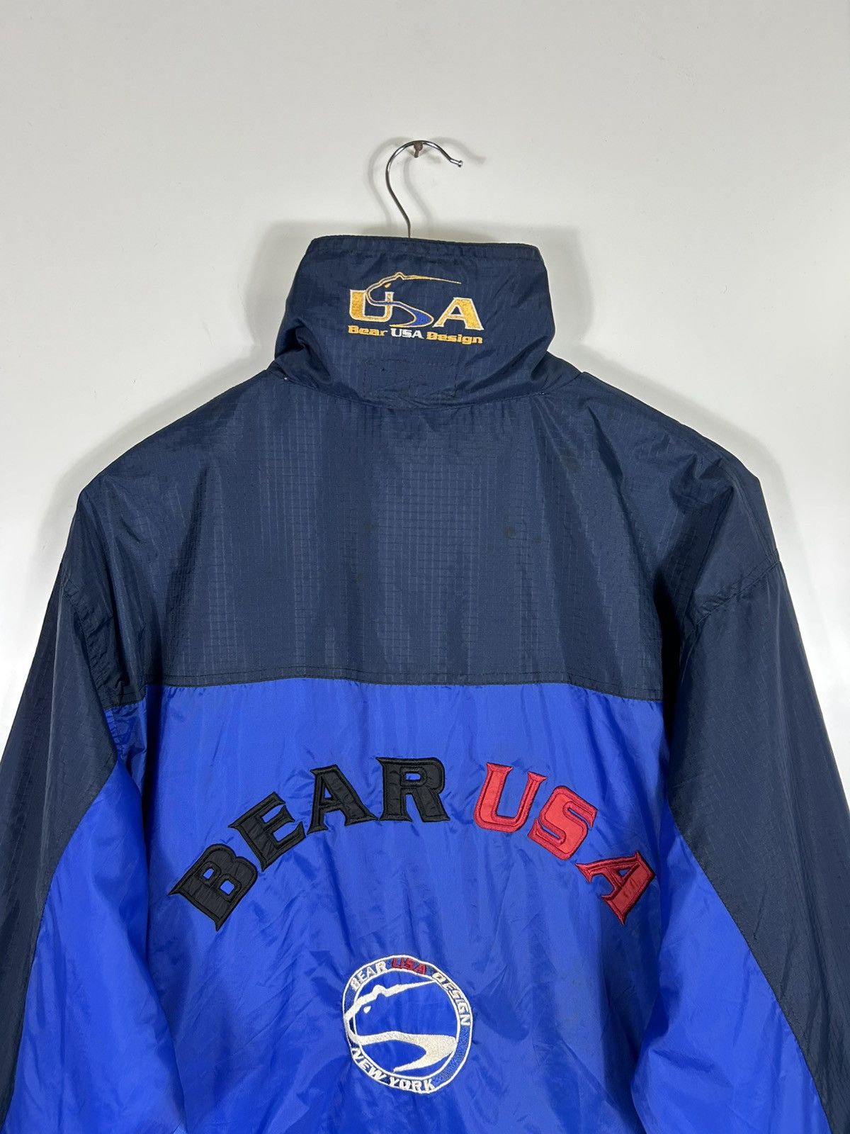 Vintage ⚡️Vintage Bear USA Zipper Windbreaker Jacket Size US L / EU 52-54 / 3 - 18 Thumbnail