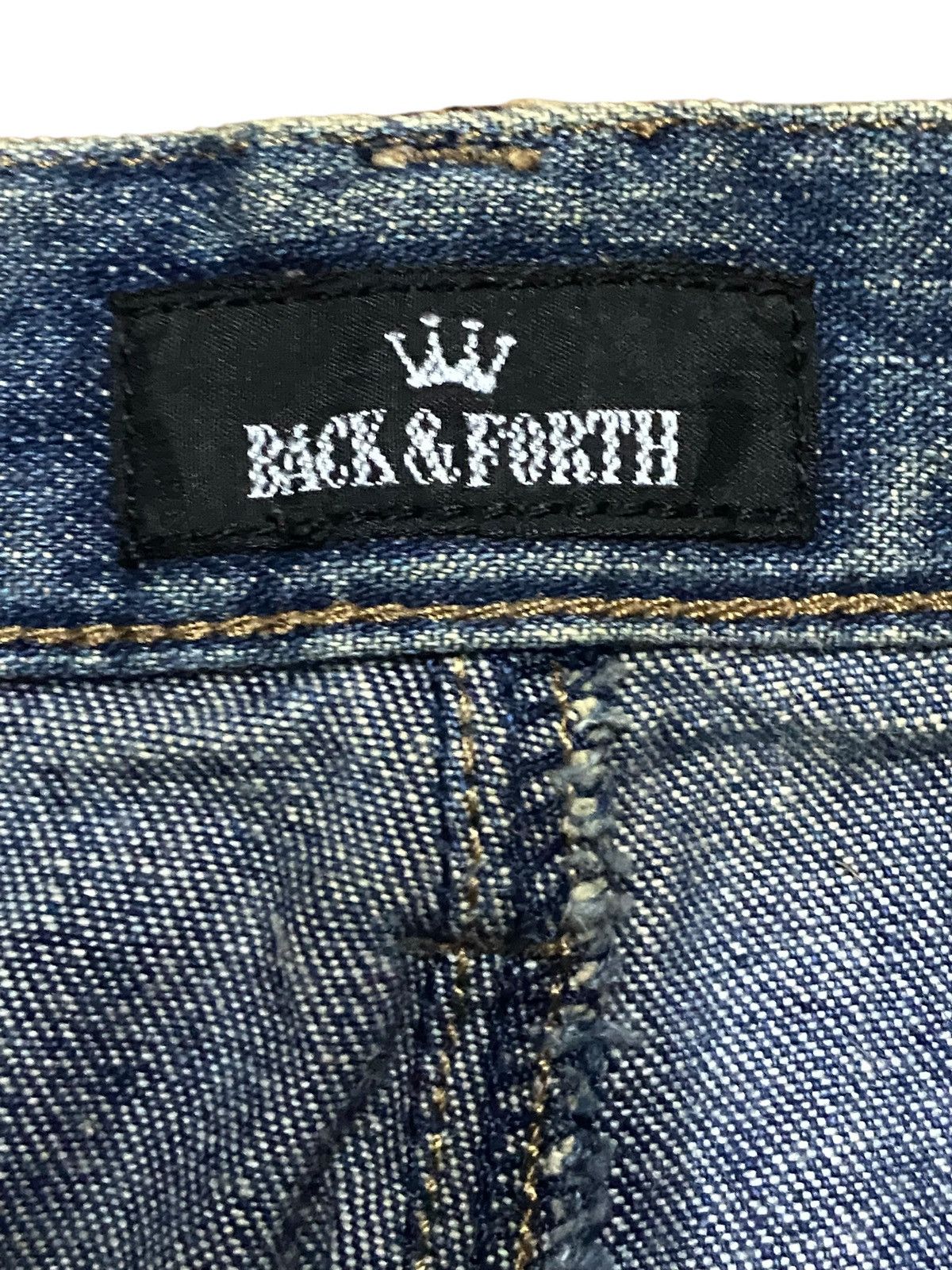 Japanese Brand Y2K Japanese Brand Back&Forth Botton Leg Super Flare Jeans Size US 28 / EU 44 - 13 Thumbnail