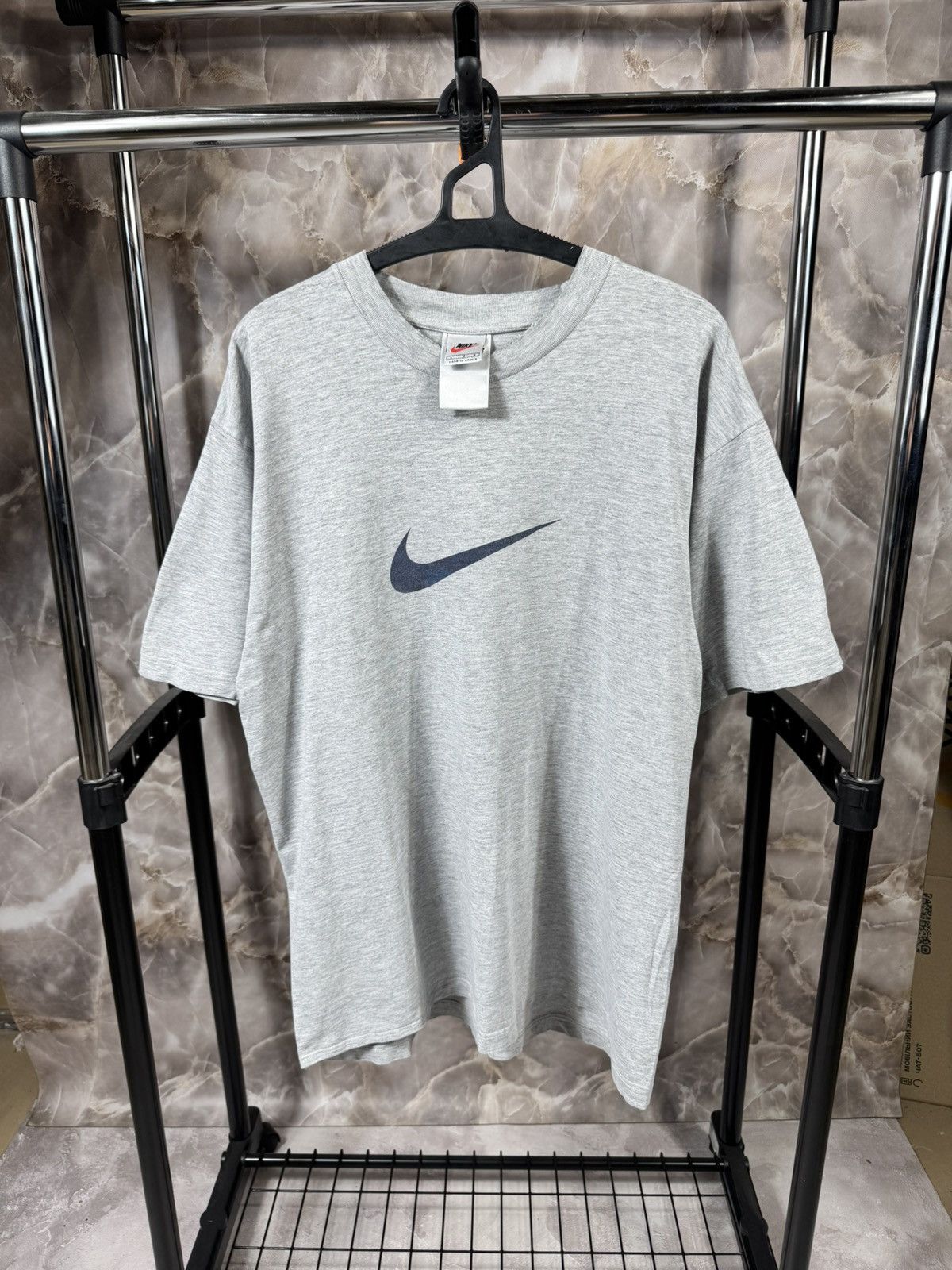 Vintage Vintage Nike Big Logo Distressed Tee Size US L / EU 52-54 / 3 - 2 Thumbnail