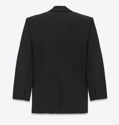 Saint Laurent Paris o1la1rc1a1225 782775 Unisex Oversized Tuxedo Jacket in Black Size US M / EU 48-50 / 2 - 4 Thumbnail