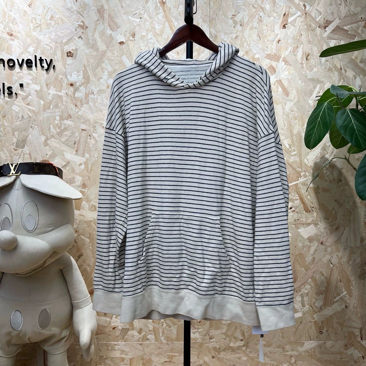 Visvim visvim black and white striped hooded sweatshirt Size US M / EU 48-50 / 2 - 1 Thumbnail