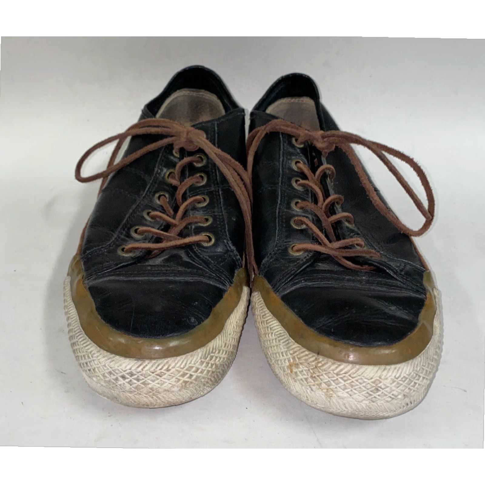 Frye Frye Black Leather Lace Up Mens Casual Sneakers Size 10.5 Size US 10.5 / EU 43-44 - 4 Thumbnail