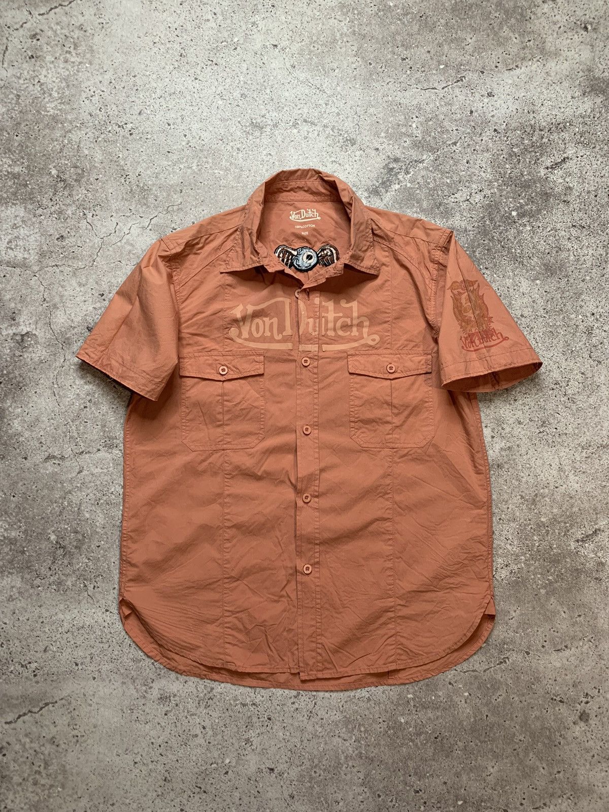 Vintage × Von Dutch Von Dutch vintage shirt spell out y2k logo Size US L / EU 52-54 / 3 - 1 Thumbnail