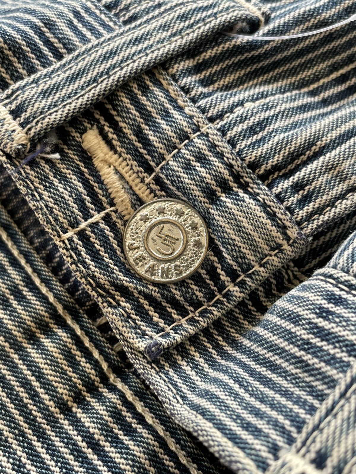 45rpm × Japanese Brand × Vintage 45rpm Hickory Stripe Work Cotton Pants Size US 30 / EU 46 - 4 Thumbnail