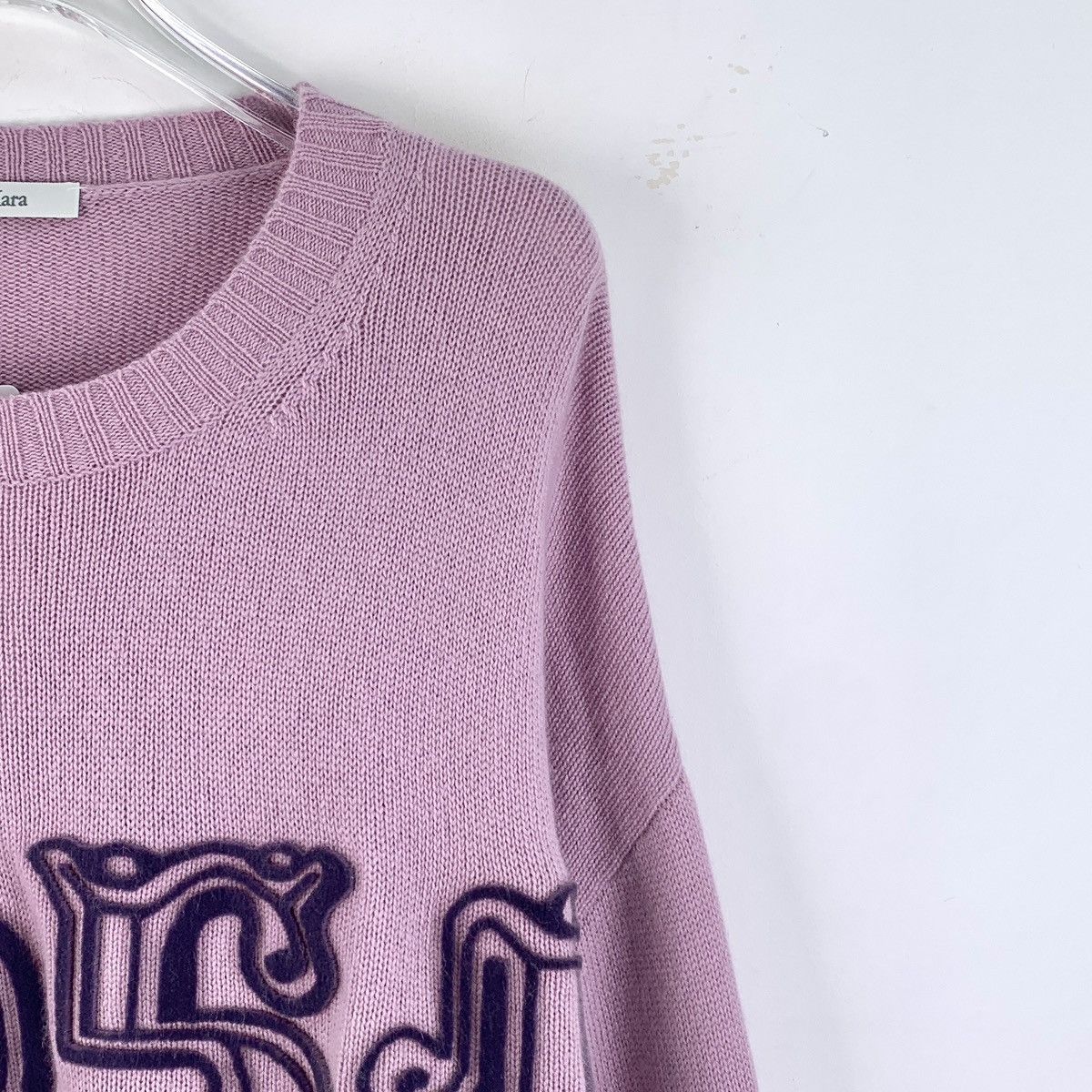 Max Mara Maxmara Taro Purple Wool Long Sleeve Knit Sweater K26WX Size L / US 10 / IT 46 - 3 Thumbnail