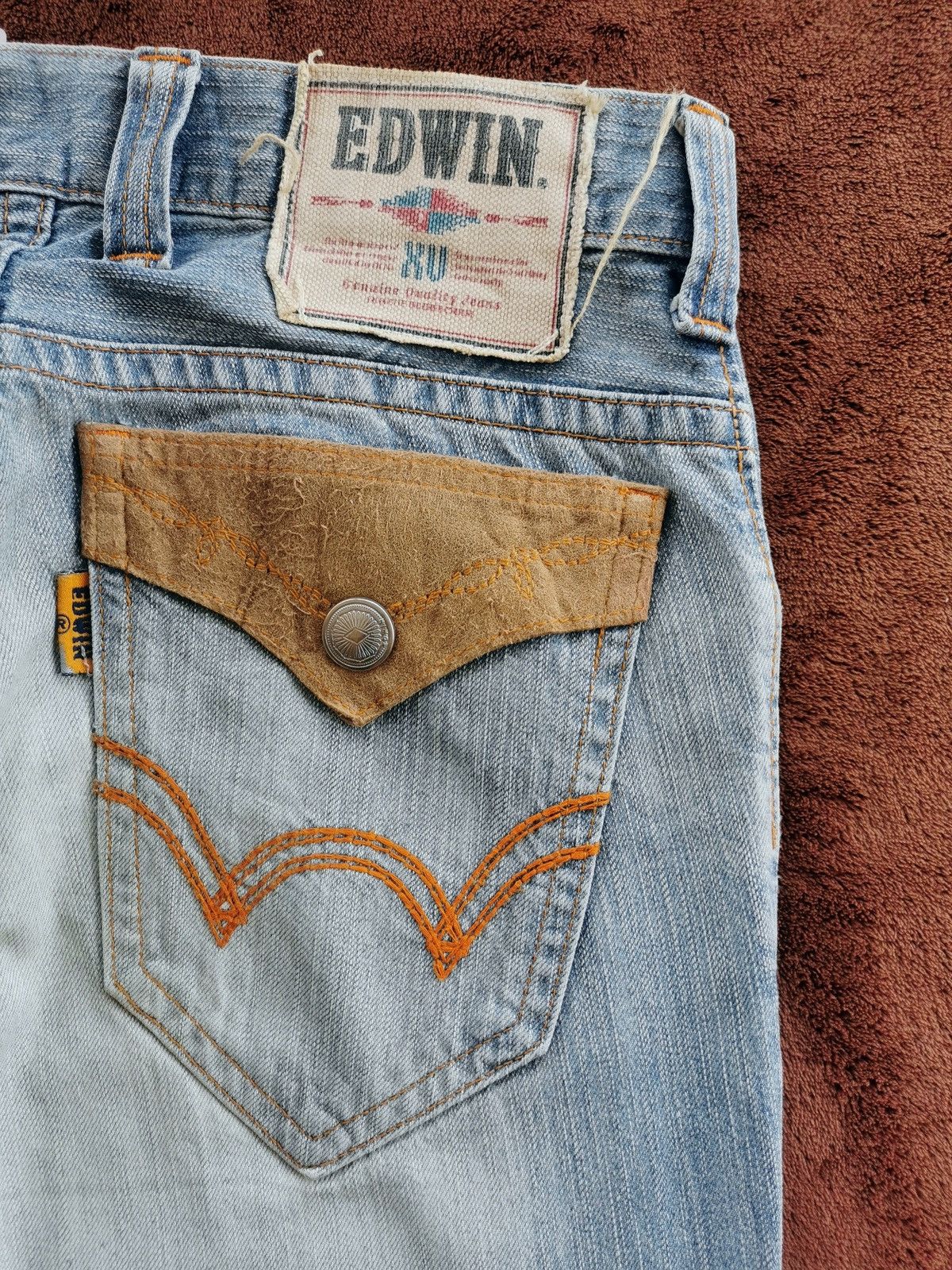 Edwin Edwin Bootcut Distressed Denim Jeans Size US 30 / EU 46 - 7 Thumbnail