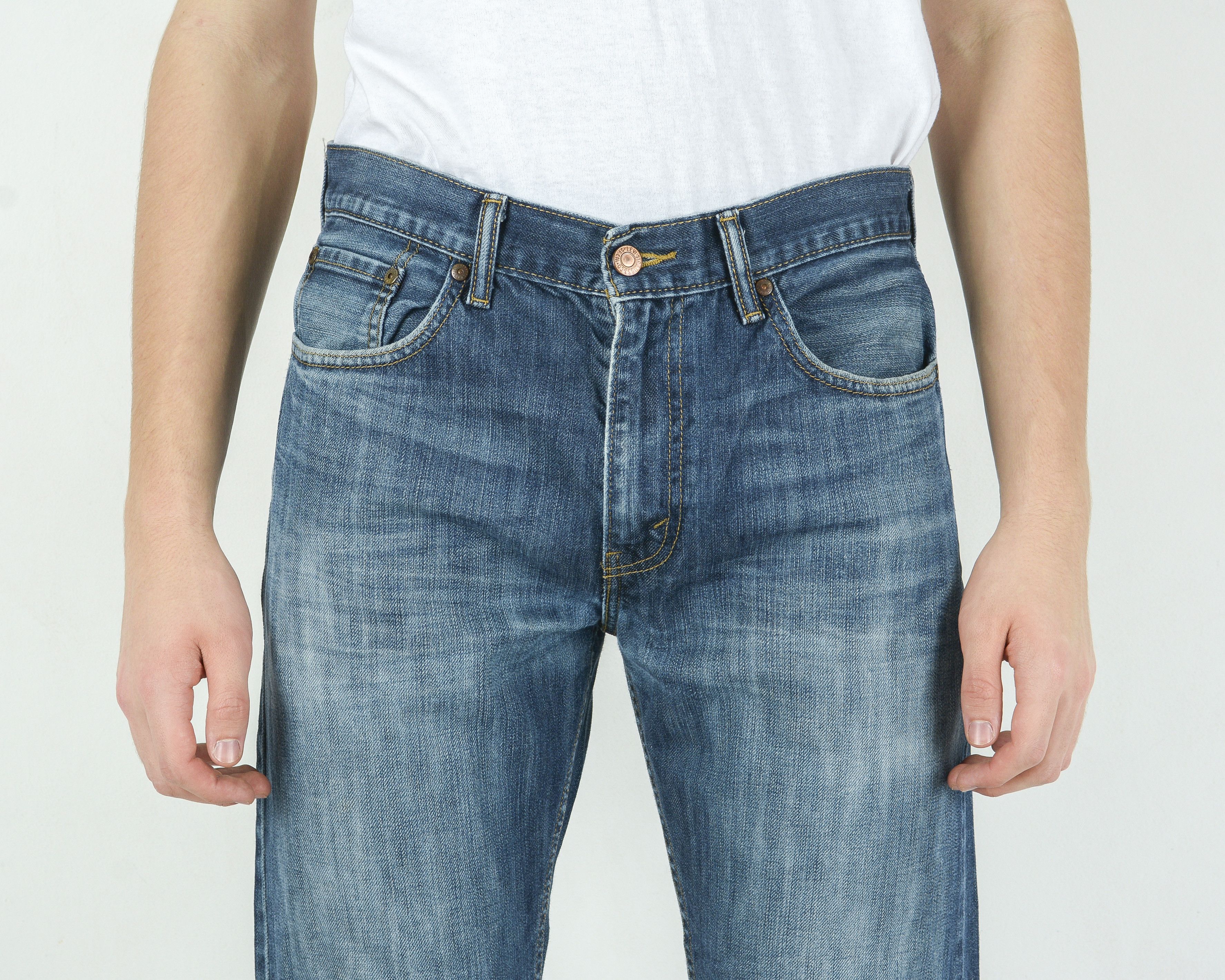 Levi's 505 W33 L34 Regular Straight Jeans Denim Trousers Pants Size US 33 - 3 Thumbnail