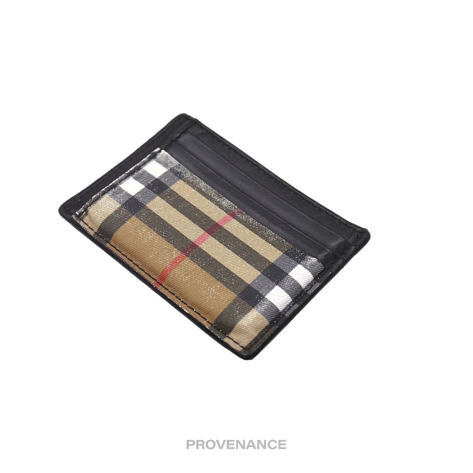 Burberry 🔴 Burberry Money Clip Card Wallet - Nova Check Black Size ONE SIZE - 3 Thumbnail