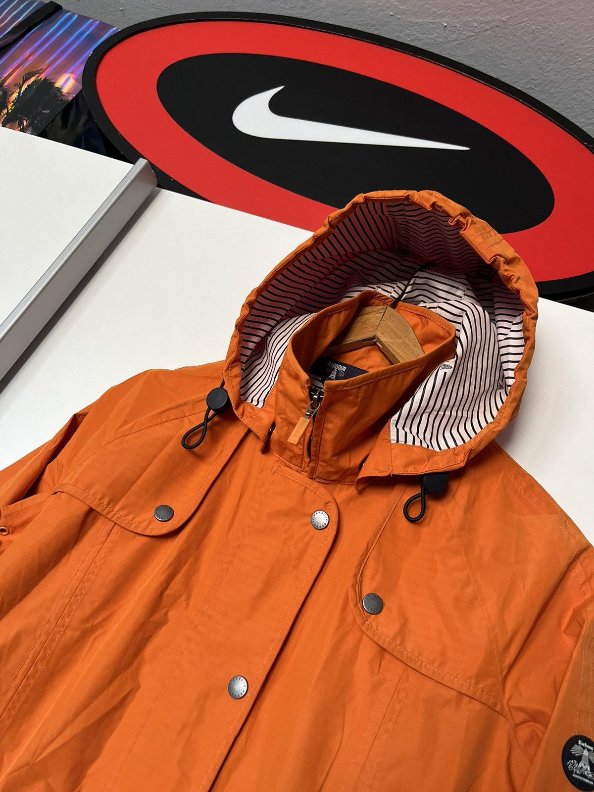 Barbour × Vintage Vintage Womens Barbour Trevose Jacket / Raincoat Sailor Hunt Size M / US 6-8 / IT 42-44 - 6 Thumbnail