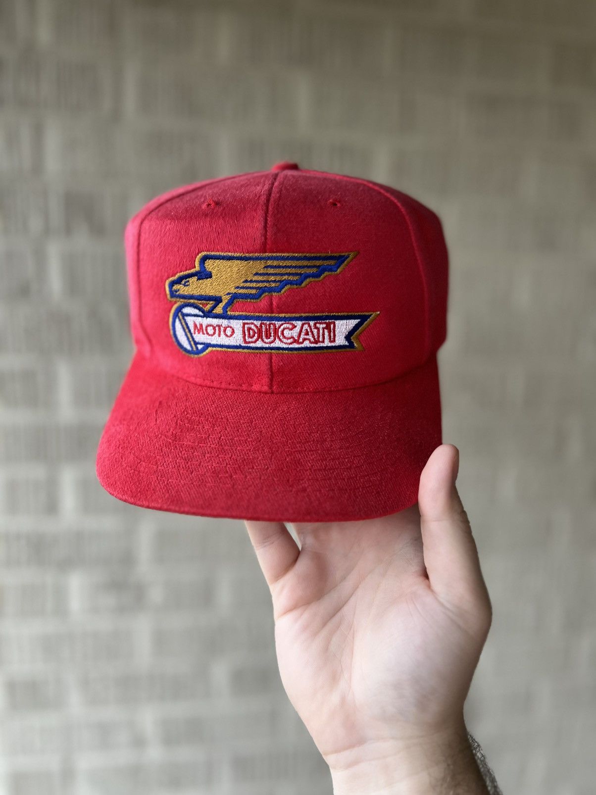 Harley Davidson Vintage 90’s Ducati Motorcycles Promo Strap-back Hat Size ONE SIZE - 1 Thumbnail