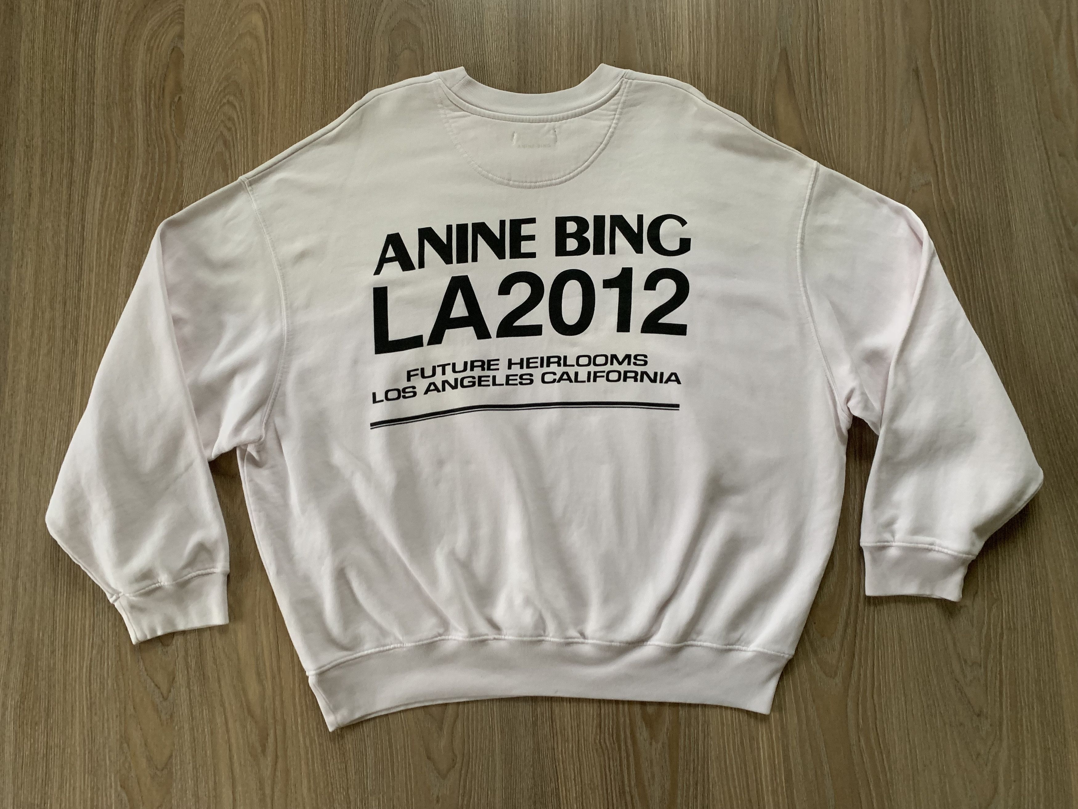 Anine Bing Anine Bing LA Beige Printed Sweatshirt 2012 Size L / US 10 / IT 46 - 3 Thumbnail