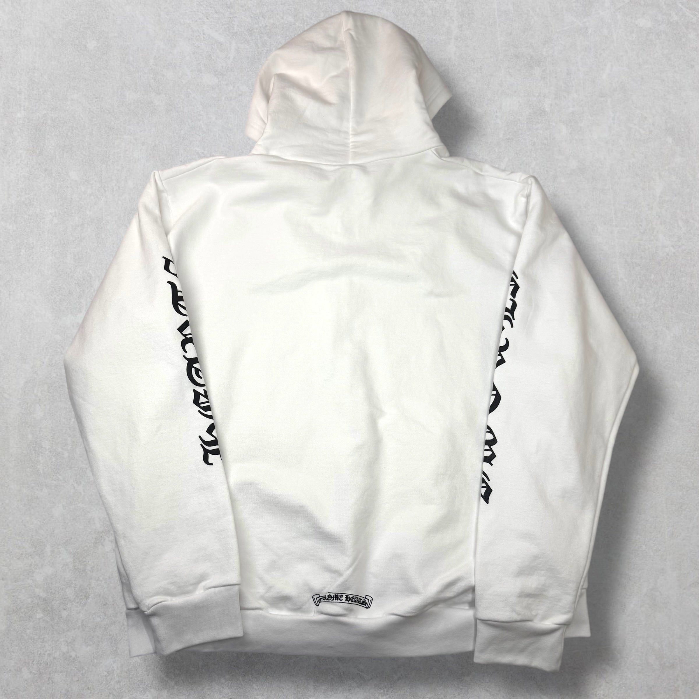 Chrome Hearts Chrome Hearts Vertical Zip Up White Hoodie XL Size US XL / EU 56 / 4 - 2 Thumbnail