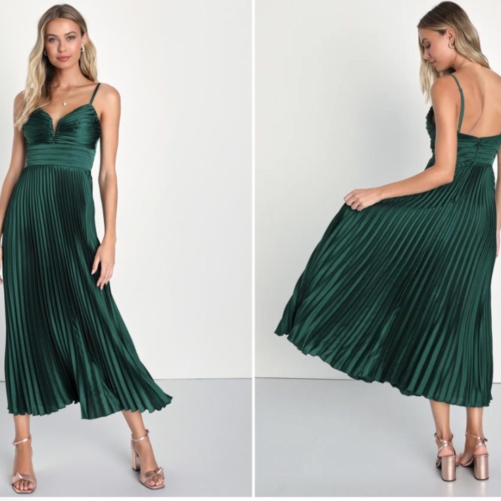 Lulus LULU's Prom Wedding Bridesmaid Sexy Flowy Elegant Midi Dress Size XS / US 0-2 / IT 36-38 - 4 Thumbnail