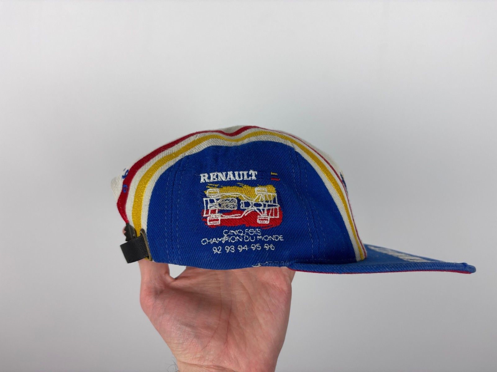 Formula 1 Vintage 1987 Renault Formula 1 Team Blue Thunder Cap Rare Size ONE SIZE - 4 Thumbnail