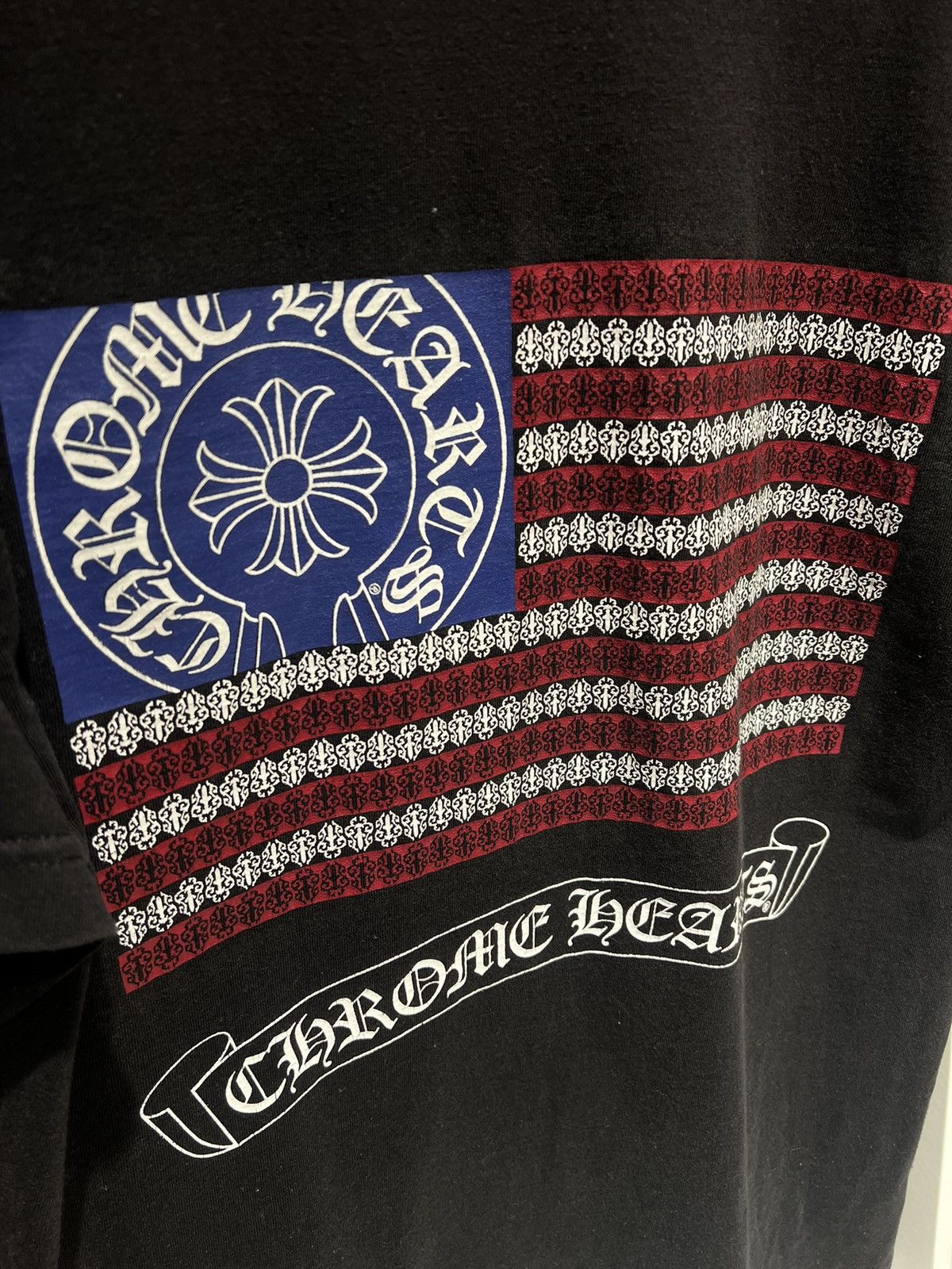 Chrome Hearts 🚨Chrome Hearts USA Flag T- shirt Vintage American Design Tee Size US M / EU 48-50 / 2 - 3 Thumbnail