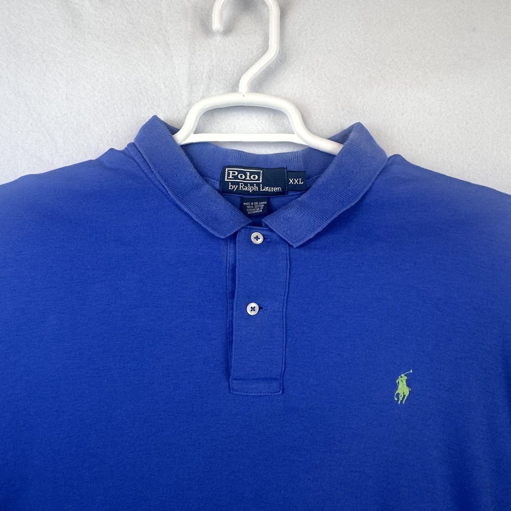 Polo Ralph Lauren Polo Ralph Lauren Polo Shirt Mens 2XL Blue Classic Fit Short Sleeve Green Pony Shirt Men 2XL Blue Polo Ralph Lauren Size US XXL / EU 58 / 5 - 3 Thumbnail