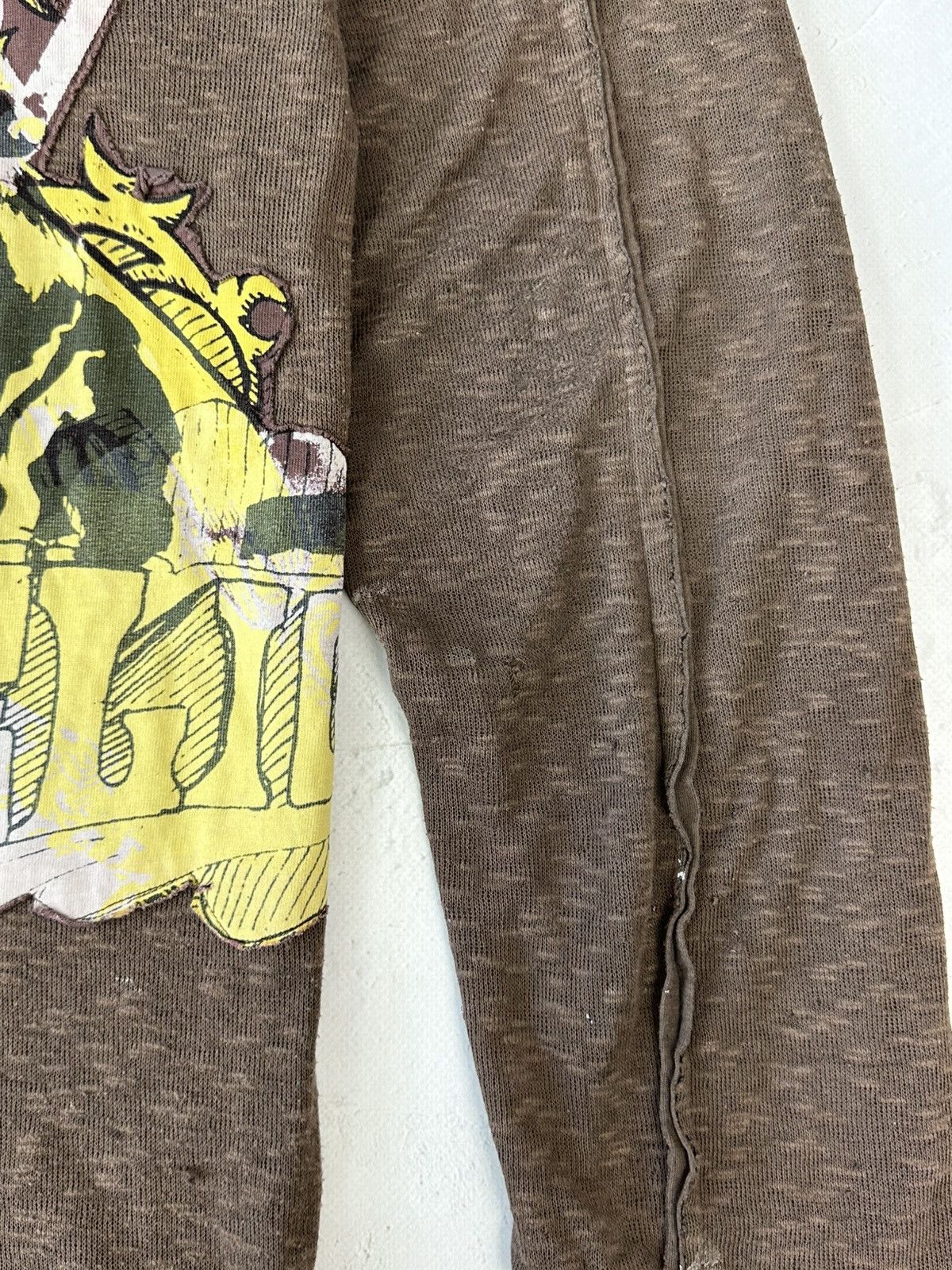 If Six Was Nine Y2K Vintage Religion Torn Distressed Brown Sweater Size US M / EU 48-50 / 2 - 15 Thumbnail