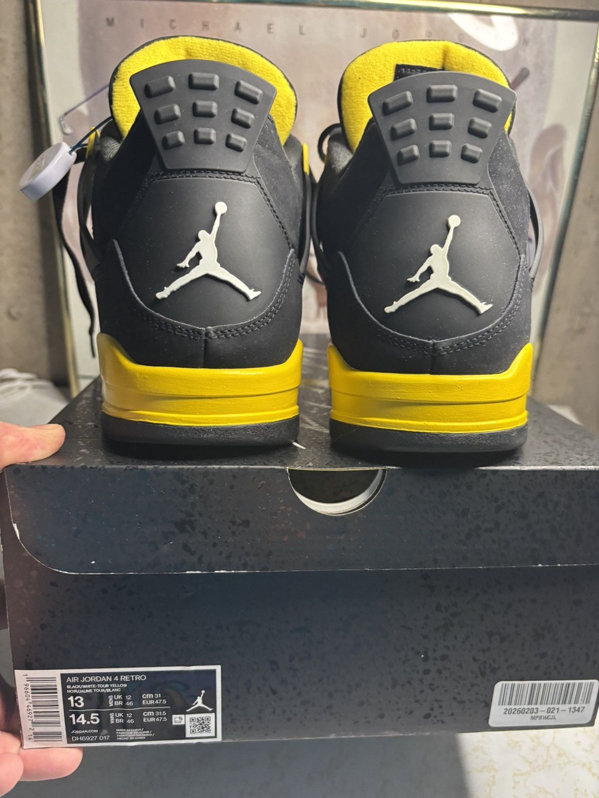 Jordan Brand Jordan Retro 4 ‘Thunder ’ Size US 13 / EU 46 - 7 Thumbnail