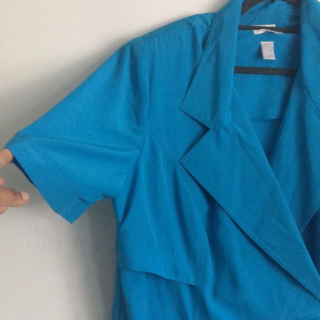Other NWT Vintage 80's Leslie Fay Collections II Wrap Dress: 18W Size XXL / US 16-18 / IT 52-54 - 6 Thumbnail