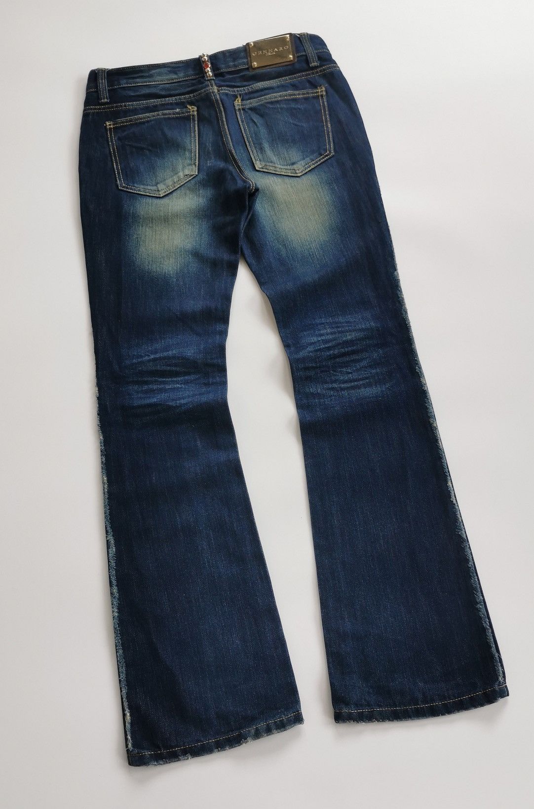 If Six Was Nine Bootcut Flare Gennaro Denim Jeans Size US 31 - 9 Thumbnail