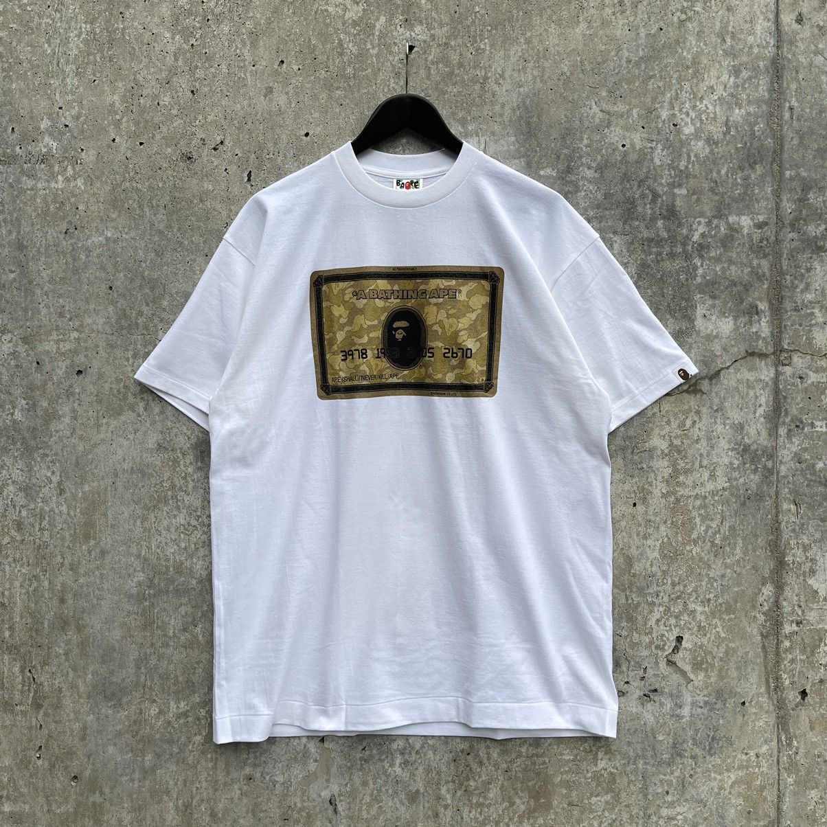 image of Bape Card Members Tee in White, Men's (Size XL)