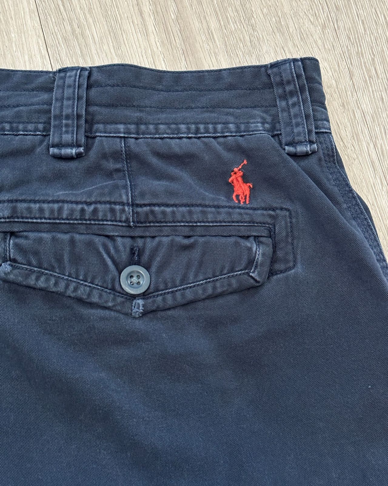 Polo Ralph Lauren Vintage Polo by Ralph Lauren Navy Blue Cargo Shorts - 48B Size US 44 / EU 60 - 4 Thumbnail