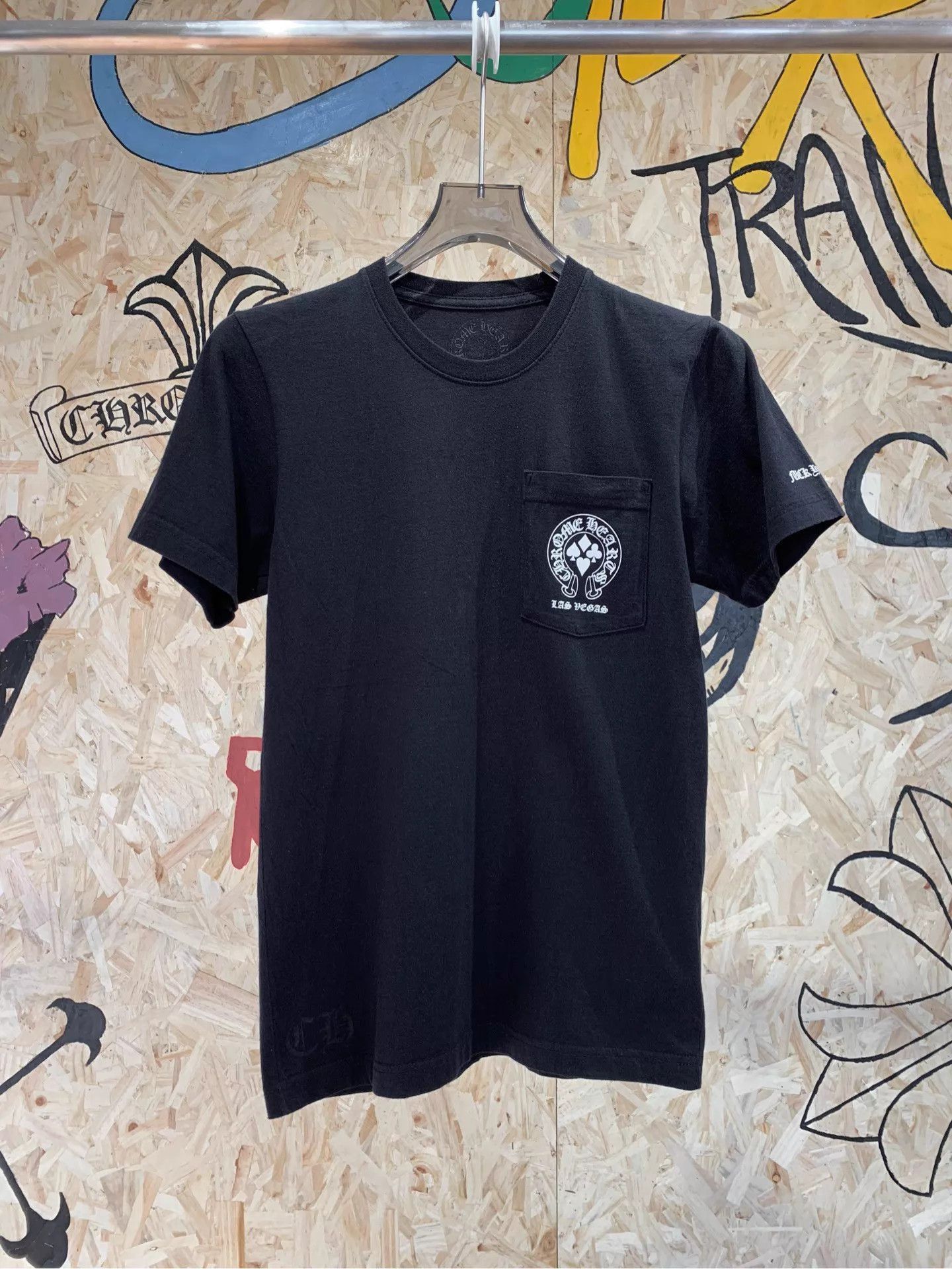 Chrome Hearts Black Short Sleeve Pocket T-Shirt Size US S / EU 44-46 / 1 - 1 Thumbnail
