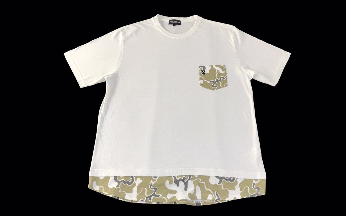 Playboy Playboy Camo Single Pocket Crewneck Printed Tee Size US XL / EU 56 / 4 - 1 Thumbnail