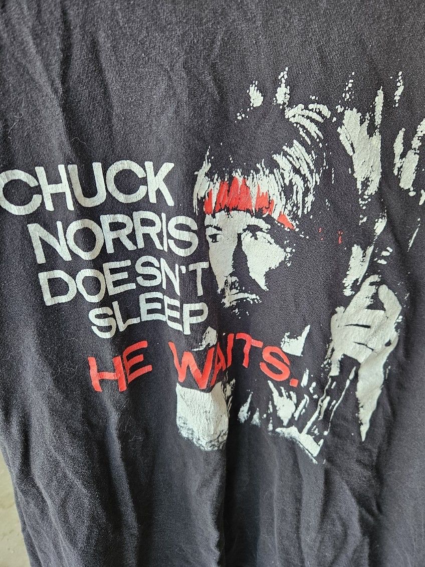 Other Chuck Norris Doesn't Sleep He Waits Tee Size US XL / EU 56 / 4 - 2 Thumbnail