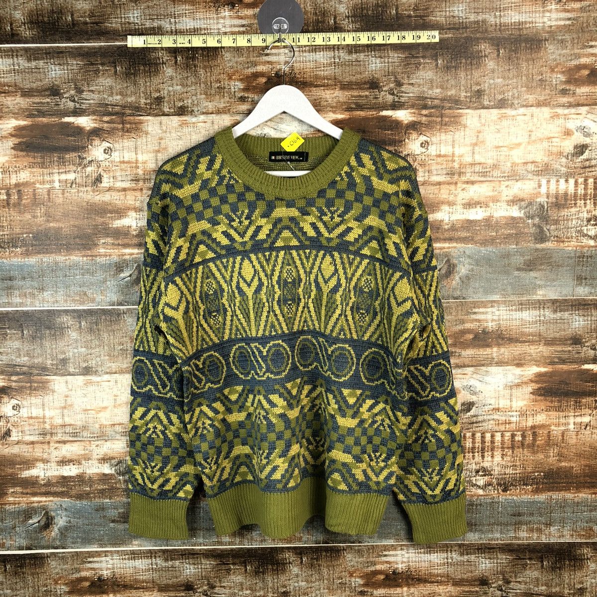 Homespun Knitwear DL Birs Eye View vintage Green Knitwear #C164 Size US M / EU 48-50 / 2 - 1 Thumbnail