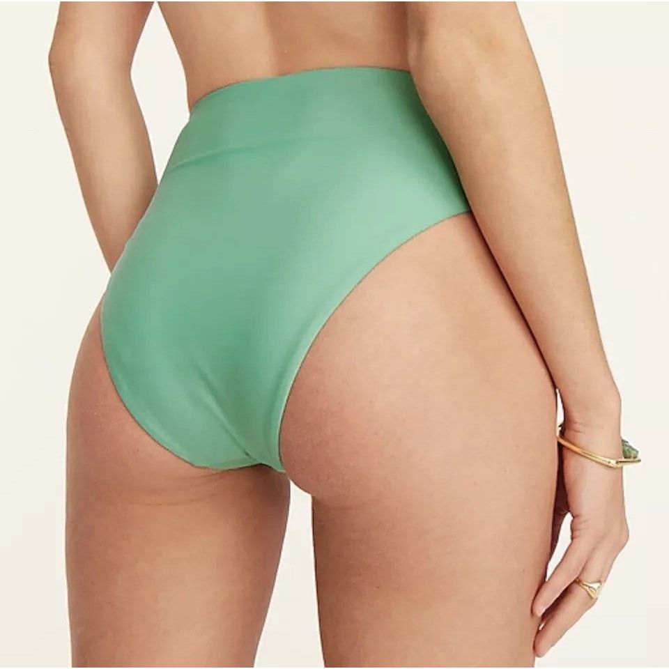 J.Crew NWT J Crew High Rise Moderate Coverage Bikini Bottom S BF178 Size ONE SIZE - 2 Thumbnail