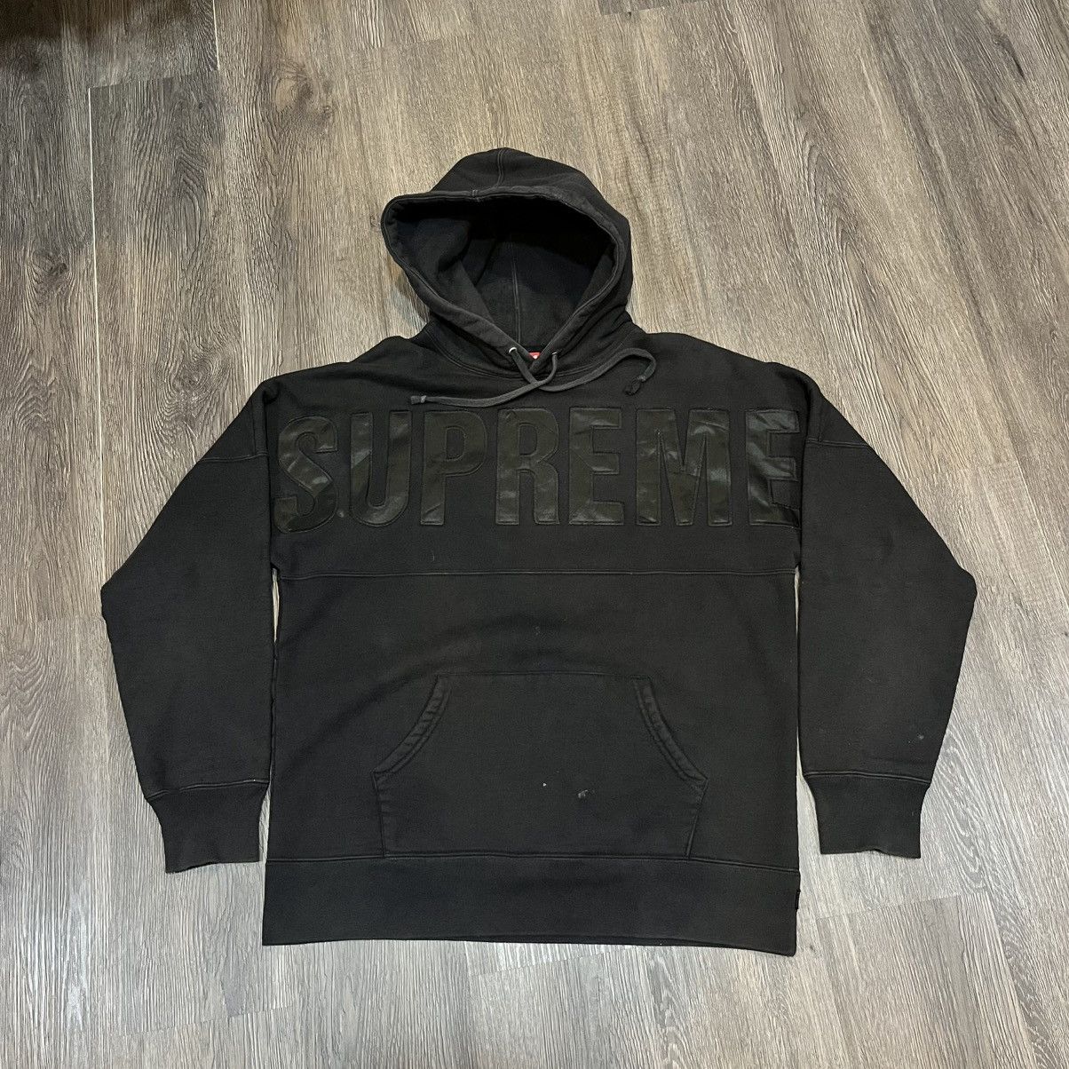 Supreme Supreme Banner Hoodie Sweatshirt FW14 | Grailed