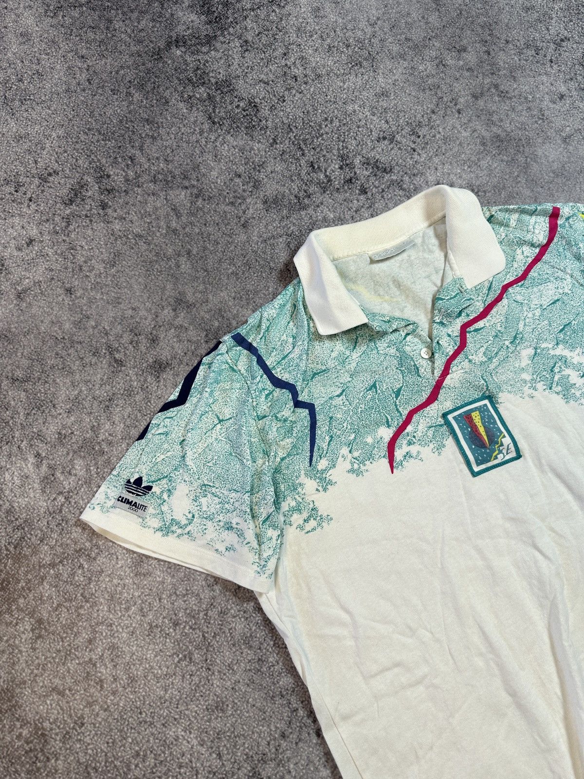Adidas × Vintage Vintage Adidas Climalite 2000 Polos Streetwear Rare L Size US L / EU 52-54 / 3 - 2 Thumbnail