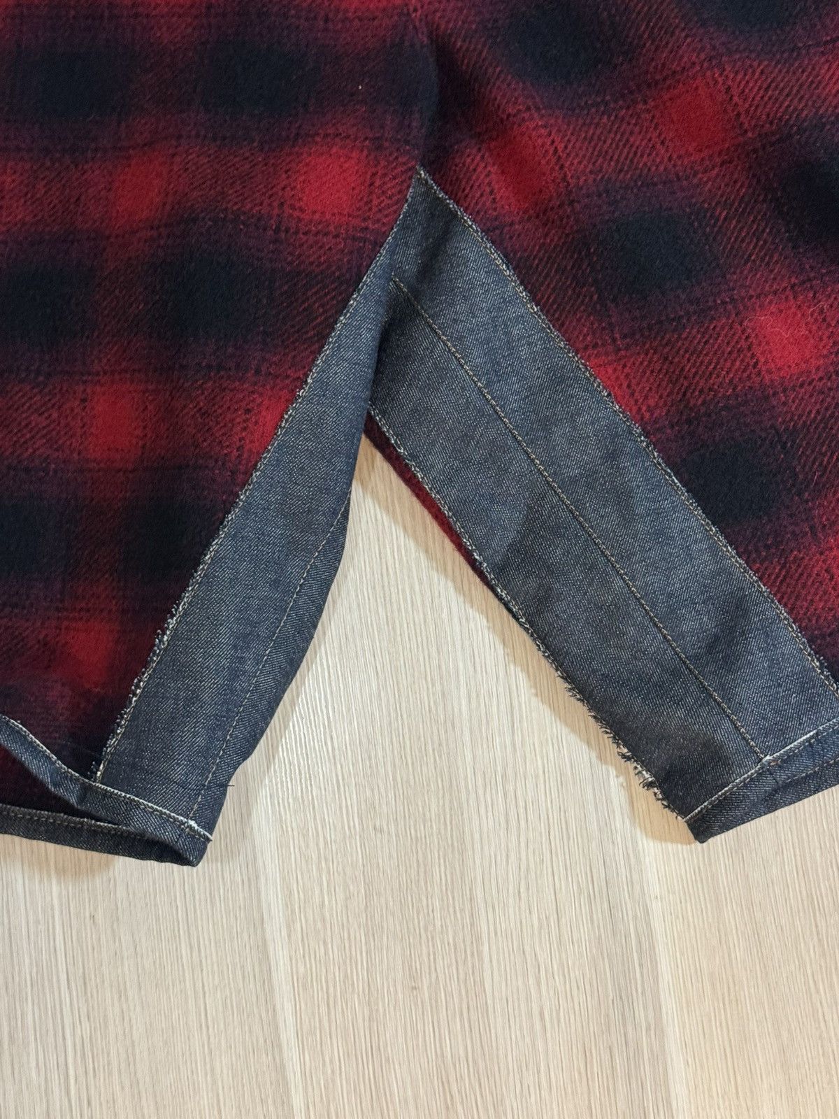 Maison Margiela × Pendleton MAISON MARGIELA Pendleton Flannel Denim Shorts Size US 36 / EU 52 - 3 Thumbnail