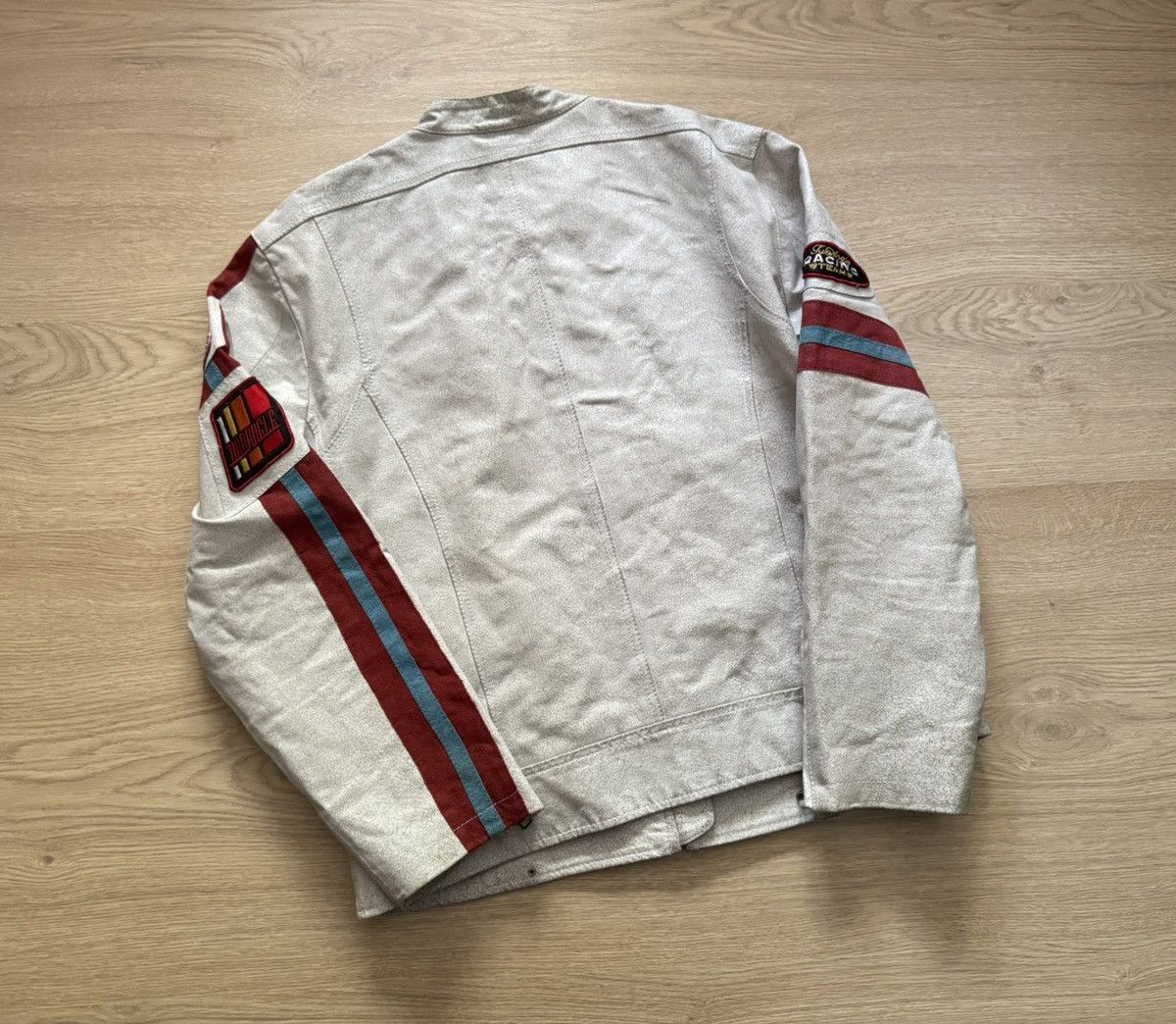 Genuine Leather Vintage 00’s Clockhouse y2k Formula 1 Moto Racing Jacket Size US L / EU 52-54 / 3 - 7 Thumbnail