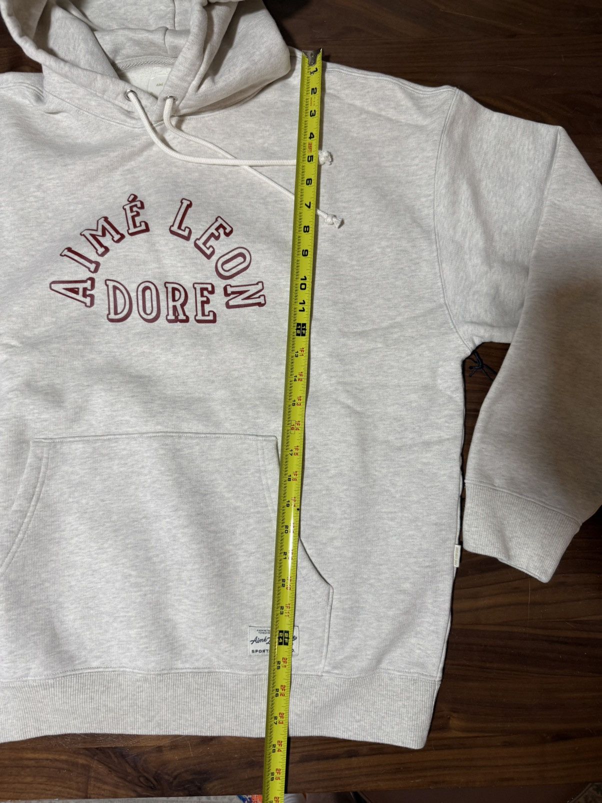 Aime Leon Dore Aime Leon Dore Aimé Collegiate Logo Oatmeal Hoodie XL Size US XL / EU 56 / 4 - 6 Thumbnail