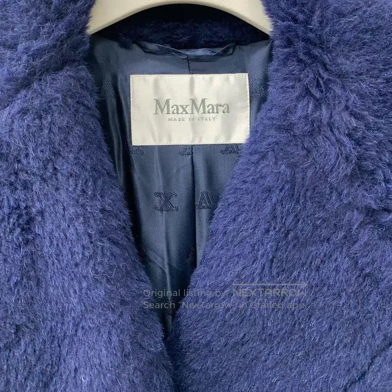 Max Mara MaxMara Dark Blue Wool Ladies Coat . Size M / US 6-8 / IT 42-44 - 4 Thumbnail
