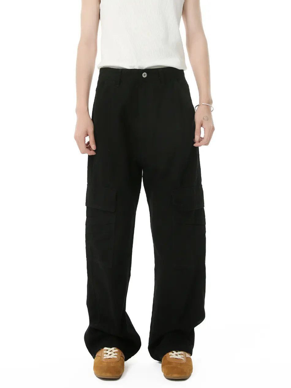 Japanese Brand Retro loose solid color high street jeans Size US 32 / EU 48 - 5 Thumbnail